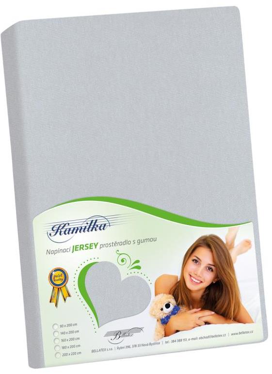Bellatex Jersey lepedő, 90×200 cm, középszürke