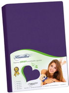 BELLATEX Jersey prostěradlo, 031 švestkové - Bedsheet