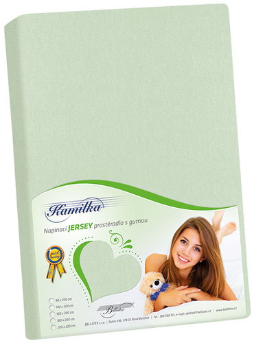 BELLATEX Jersey prostěradlo 180 × 200 × 40 cm 035 šalvějové - Bedsheet - Main image
