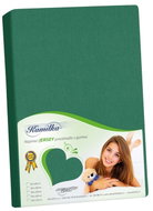 BELLATEX Jersey prostěradlo, 064 tm. zelené - Bedsheet