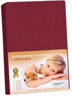 BELLATEX Jersey s elastanem prostěradlo, 320 vínové - Bedsheet