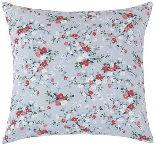 Bellatex Dita cover 55/402, flower motif on grey - Pillowcase - Main image