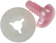 BELLATEX G - snout - 15 mm shiny heart pink - 10 pcs - Template