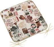 BELLATEX Seat cushion EMA 34/563 smooth 40 × 40 cm Cocoa - Pillow Seat