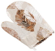BELLATEX Handkerchief EMA 28 × 18 cm 66/565 beige leaves - Oven Mitt