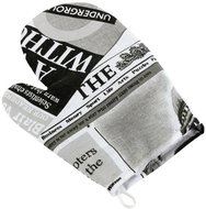 BELLATEX Handkerchief EMA 28 × 18 cm 66/566 newspaper black and white - Oven Mitt