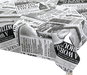 Tablecloth BELLATEX Tablecloth EMA 566 100 × 100 cm newspaper black and white - Ubrus