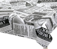 BELLATEX Ubrus EMA 566 70 × 70 cm noviny černobílé - Tablecloth