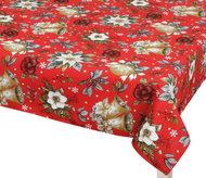 BELLATEX Tablecloth Christmas 130, 120 × 140 cm, poinsettia red - Tablecloth