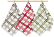 Bellatex Set of 3 towels 50 × 70 cm, 176 beige, green, red - Kitchen Towel