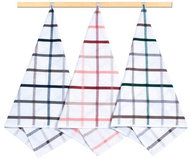 Bellatex Set of 3 towels 50 × 70 cm, 131 cube green, beige, grey - Kitchen Towel