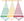 Towel set 3 pcs 50 × 70 cm, 137 stripes red, green, yellow