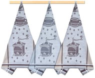 Bellatex Set of 3 towels 50 × 70 cm, 132 coffee - Kitchen Towel