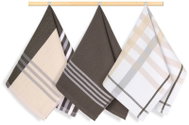 BELLATEX Utěrka sada 3 ks 50 × 70 143 hnědý, šedý proužek - Kitchen Towel