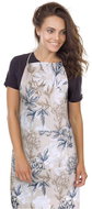 BELLATEX Apron Dita 67 × 84 cm 7750/409 grey-beige flower - Apron