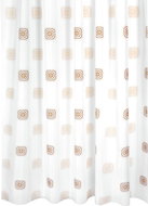 Bellatex 720/016 180 × 200 cm, béžové čtverce - Sprchový závěs