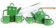 BELIS Enamel cookware set dark green 6 pcs - Kitchenware Set