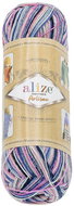BELLATEX Příze Artisan 100 g - 9004 modrá, šedá, růžová - Yarn