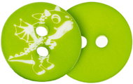 Buttons Žirovnice Button 1,5 cm barberry green 2 holes 44300 set of 6 - Button