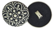 Bellatex G - button 18mm mandala black and white - 4780 - Button