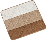 BELLATEX Bany 60 × 50 cm-es háromszögek barna színben - Fürdőszobai szőnyeg