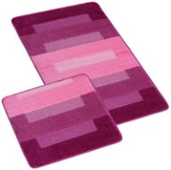 BELLATEX Sada Bany 60 × 100 cm + 60 × 50 cm obdélníky růžovovínové - Fürdőszobai szőnyeg