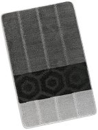 BELLATEX Bany 60 × 100 cm csíkos szürke-fekete csíkok - Fürdőszobai szőnyeg