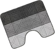 Bellatex Bany pattern 60 × 50 cm 810/006 triangles grey - Toilet Mat