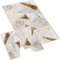 Fürdőszobai szőnyeg Bellatex 850/096 3D fürdőszobai szőnyeg, 60×100 + 60×50 cm, bézs márványmintás - Koupelnová předložka