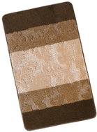 BELLATEX Bany Pattern 760/018 brown leaves bath mat 60 × 100cm - Bath Mat
