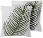 BELIANI, Sada 2 dekorativnich polštářů s palmovím motivem bavlna zelená 45 x 45 cm AZAMI, 200515 - Polštář