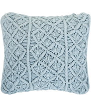 BELIANI, Dekorativní polštář makramé 45 x 40 cm modrá GOREME, 203156 - Pillow