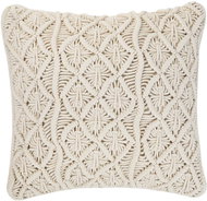 BELIANI, Dekorativní polštář makramé 45 x 40 cm světle béžová GOREME, 203157 - Pillow