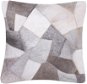 BELIANI, Vankúš abstraktný vzor kože 45 × 45 cm sivý NEELOOR, 203194 - Vankúš