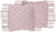 BELIANI, Sada 2 bavlnených vankúšov 40 × 40 cm ružová YANIKLAR, 203230 - Vankúš