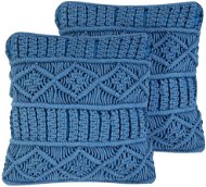BELIANI, Sada 2 bavlněných polštářů 45 x 45 cm modrá KARATAS, 205125 - Polštář