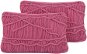 Vankúš BELIANI, Sada 2 bavlnených vankúšov 30 × 50 cm ružová KIRIS, 205126 - Polštář