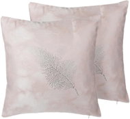 BELIANI, Sada 2 polštářů péřový motiv 45 x 45 cm růžový SILENE, 205675 - Pillow