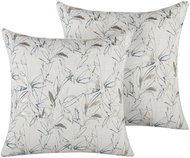 BELIANI, Sada 2 polštářů květinovým vzorem 45 x 45 cm béžová ARBOR, 205787 - Pillow