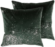 BELIANI, Sada 2 sametových polštářů 45 x 45 cm zelená HONEYWORT, 205788 - Pillow