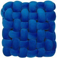 BELIANI, Dekoratívny vankúš, uzol 30 × 30 cm modrý SIRALI, 243756 - Vankúš