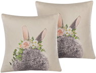 BELIANI, Sada 2 bavlněných polštářů 45 x 45 šedých FATSIA, 253631 - Pillow