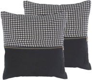 BELIANI, Sada 2 polštářů se zipem 45 x 45 cm černobílá KINWAT, 257516 - Pillow