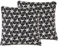 BELIANI, Sada 2 bavlněných polštářů 45 x 45 cm černobílá ANDIRIN, 258635 - Pillow