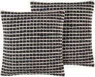 BELIANI, Sada 2 bavlněných polštářů 45 x 45 cm černobílá YONCALI, 258823 - Polštář