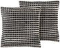 BELIANI, Sada 2 bavlněných polštářů 45 x 45 cm černobílá YONCALI, 258823 - Polštář