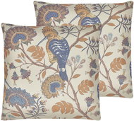 BELIANI, Sada polštářů s ptačím motivem 45 x 45 cm vícebarevných SPIRAEA, 290548 - Pillow