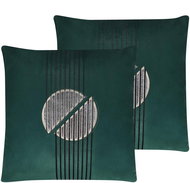 BELIANI, Sada 2 sametových polštářů 45 x 45 cm zelených CEROPEGIA, 291302 - Pillow