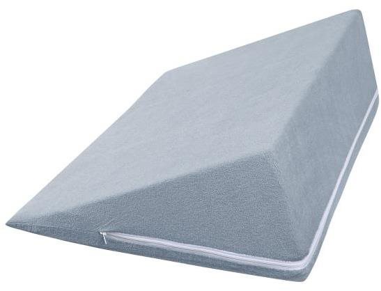 Bellatex Ék alakú párna 2005/044 80×50×20 cm - frottír, kékesszürke