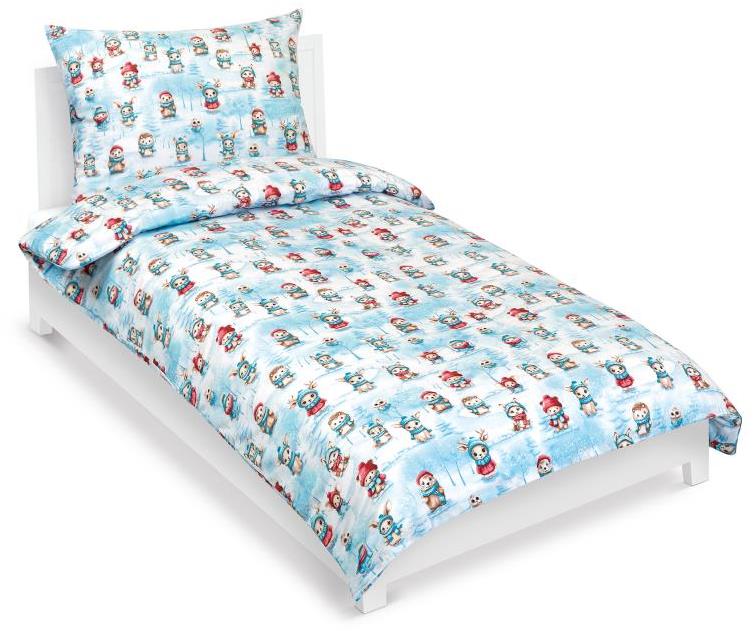 BELLATEX pamut, 90/CH47, állatok télen, 140 × 200 cm, 70 × 90 cm